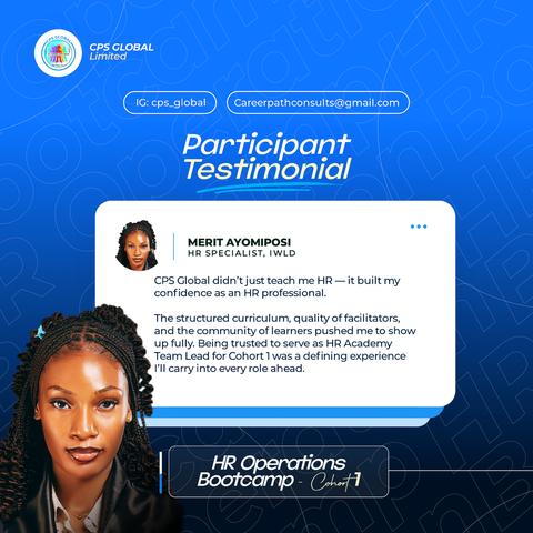 Merit Ayomiposi – HR Specialist, IWLD